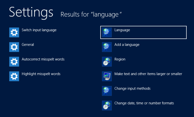 windows language